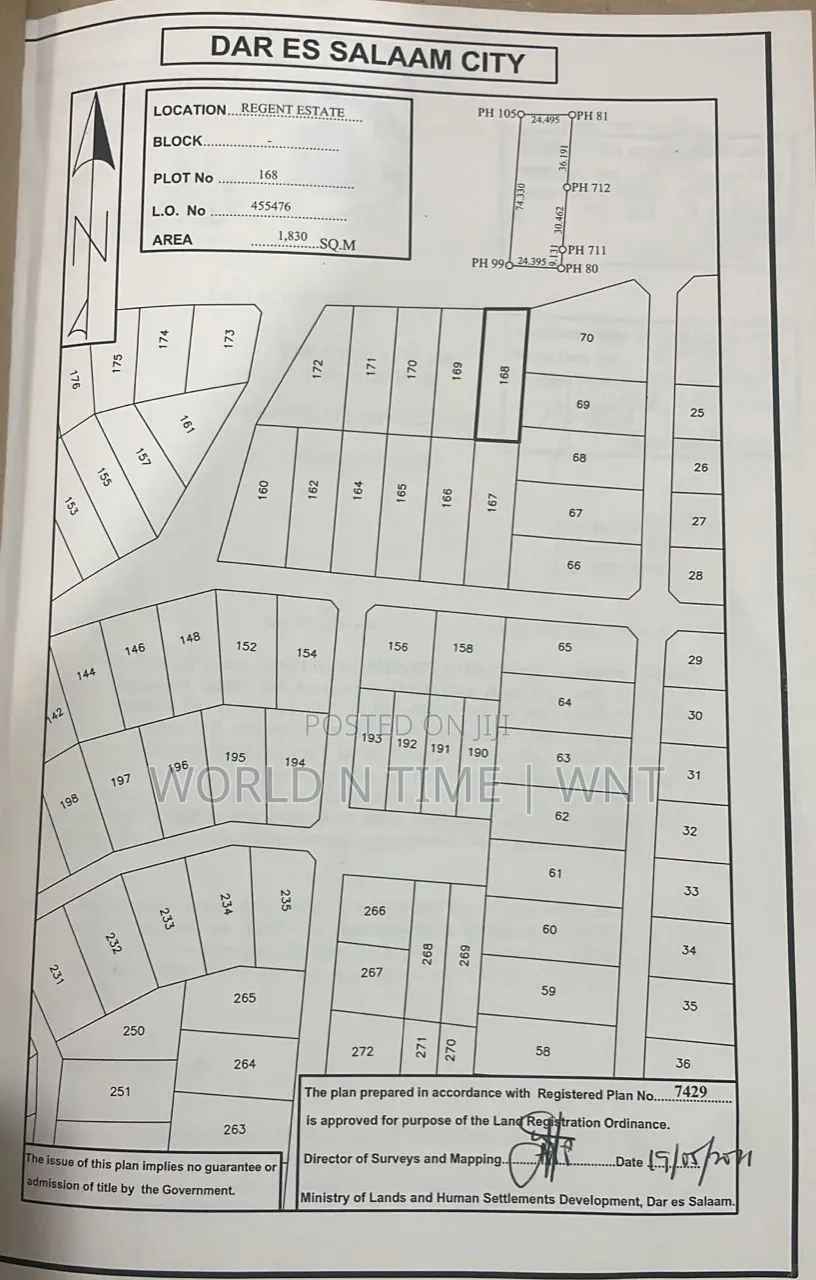 Plot for Sale With Clean Title Dead Mikocheni