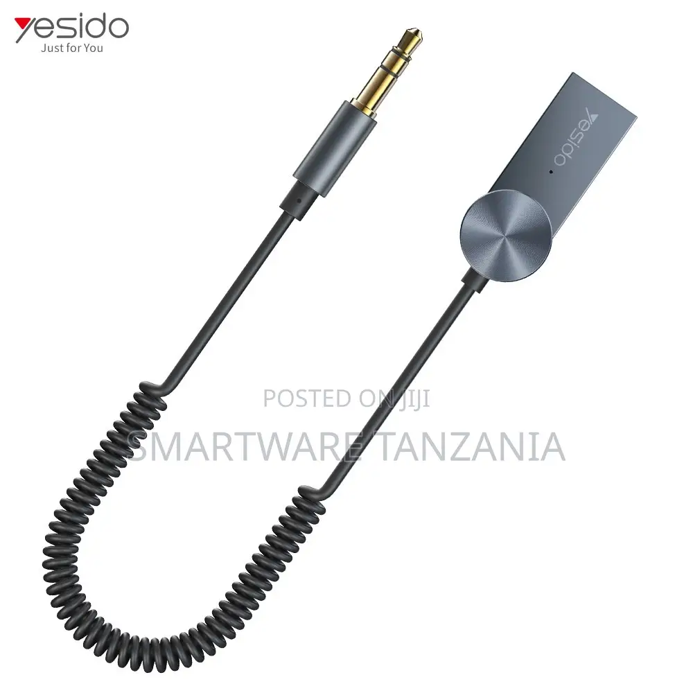 Yesido BT Car Wireless Audio Receiver, 3.5mm Jack, 1.5m Length