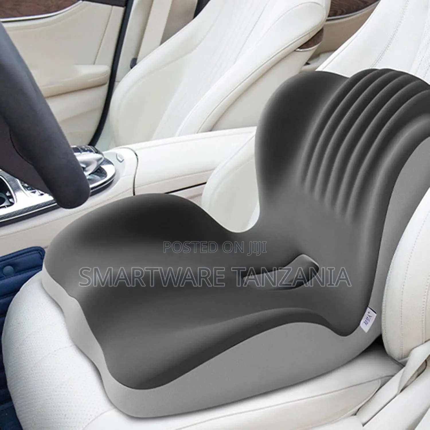 Memory Foam Seat Cushion, Ergonomic Backrest, Non-Slip Soft