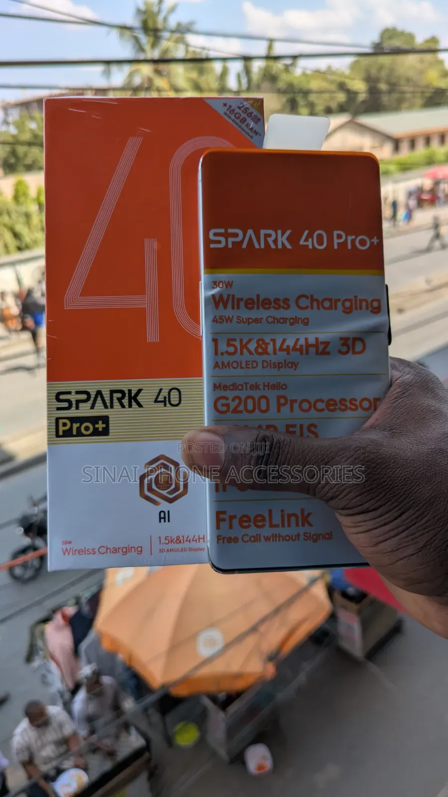 New Tecno Spark 40 Pro+ 256 GB Silver