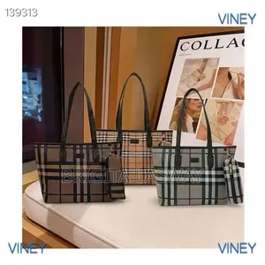 Viney Tote Bags Ni Pochi Ya Canvas Burberry Check