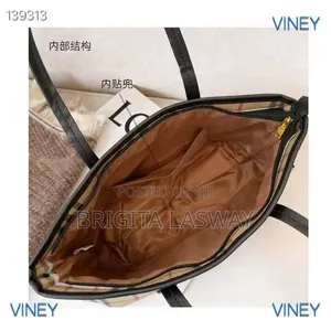 Viney Tote Bags Ni Pochi Ya Canvas Burberry Check