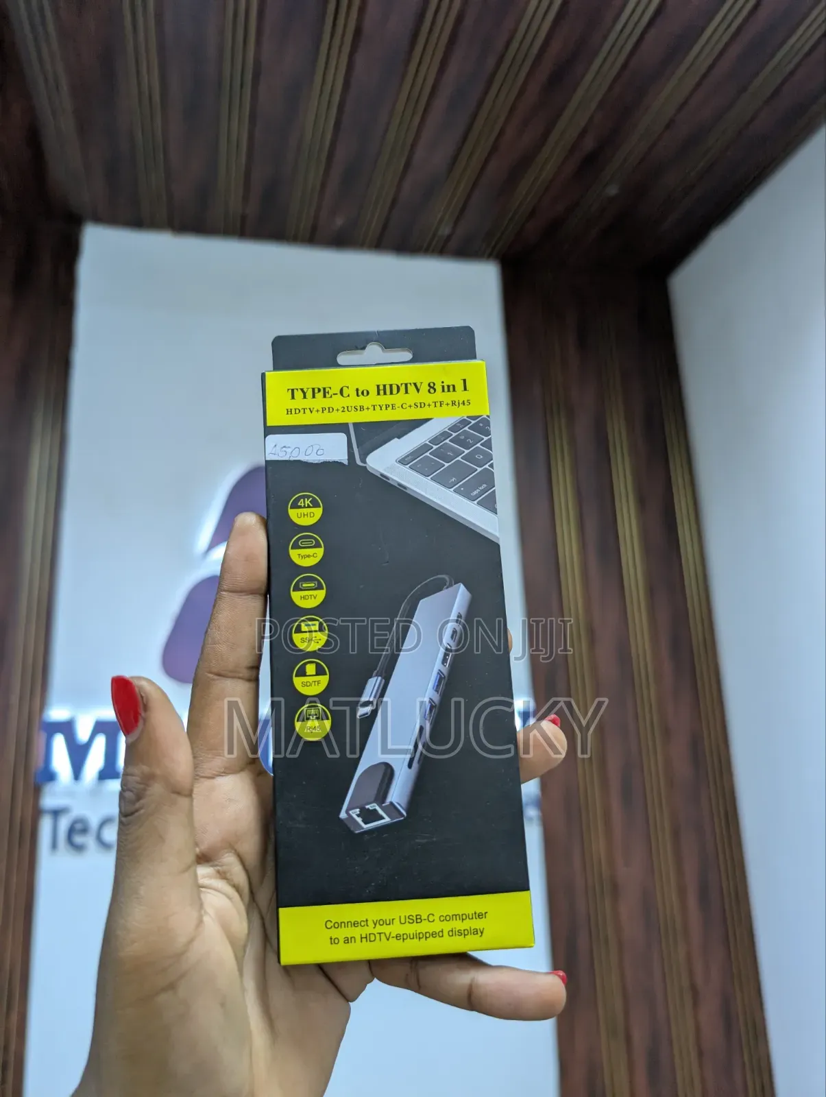 Type C to HDTV 8 in 1 Adapter