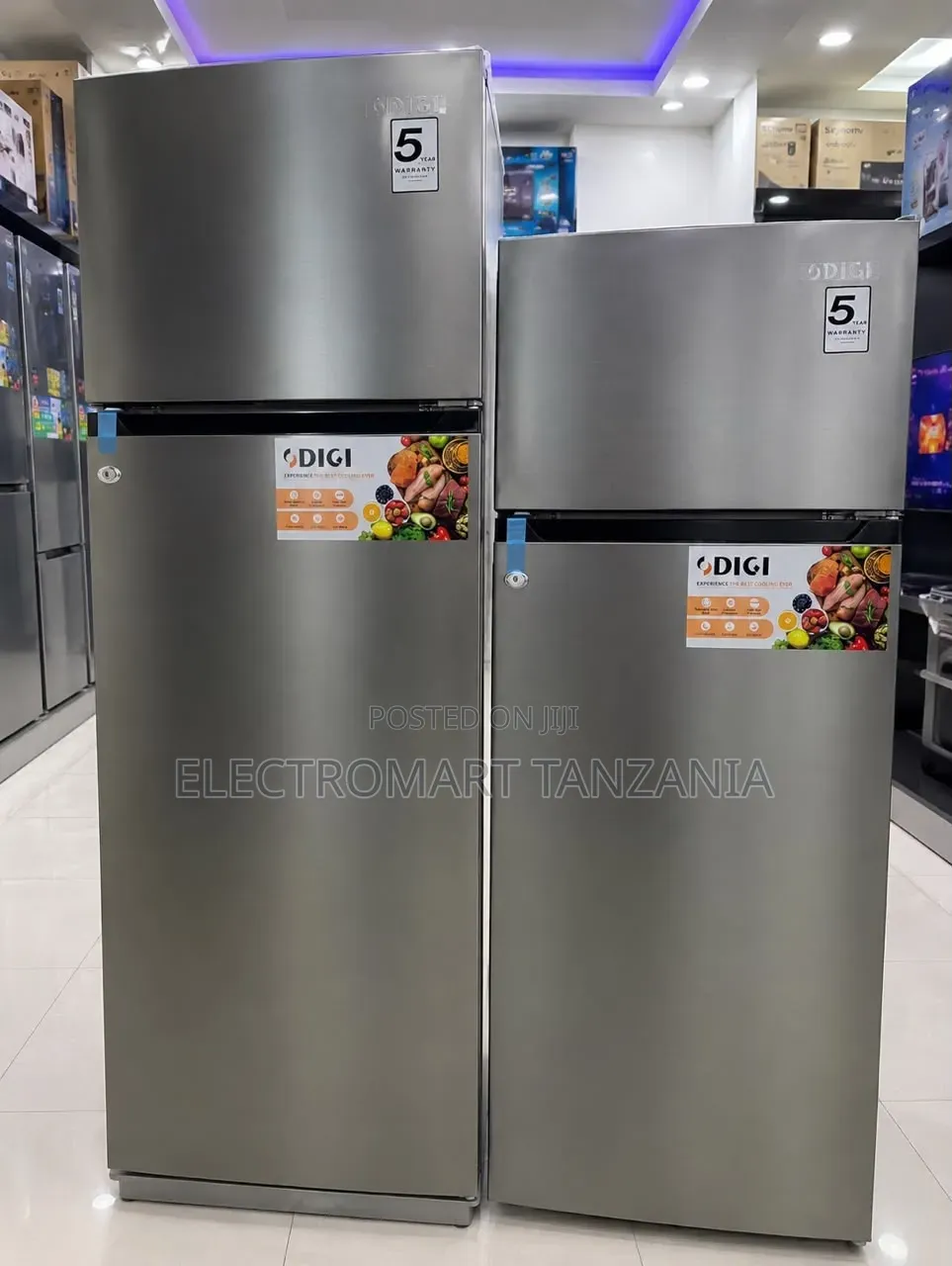 DIGI 208L Top Freezer Fridge | Inox | Ice Maker | Brand New
