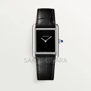Cartier Tank Blacl Color Water Resistant and Original Quality