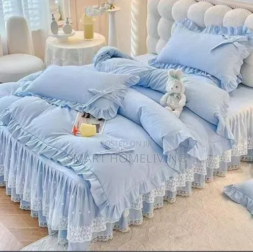 Korean Princess Style Ruffled Bedding Set