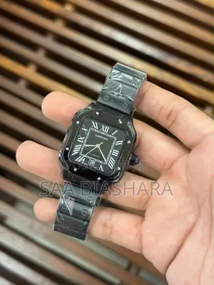 Cartier Santos Large Model Full Black Original Quality