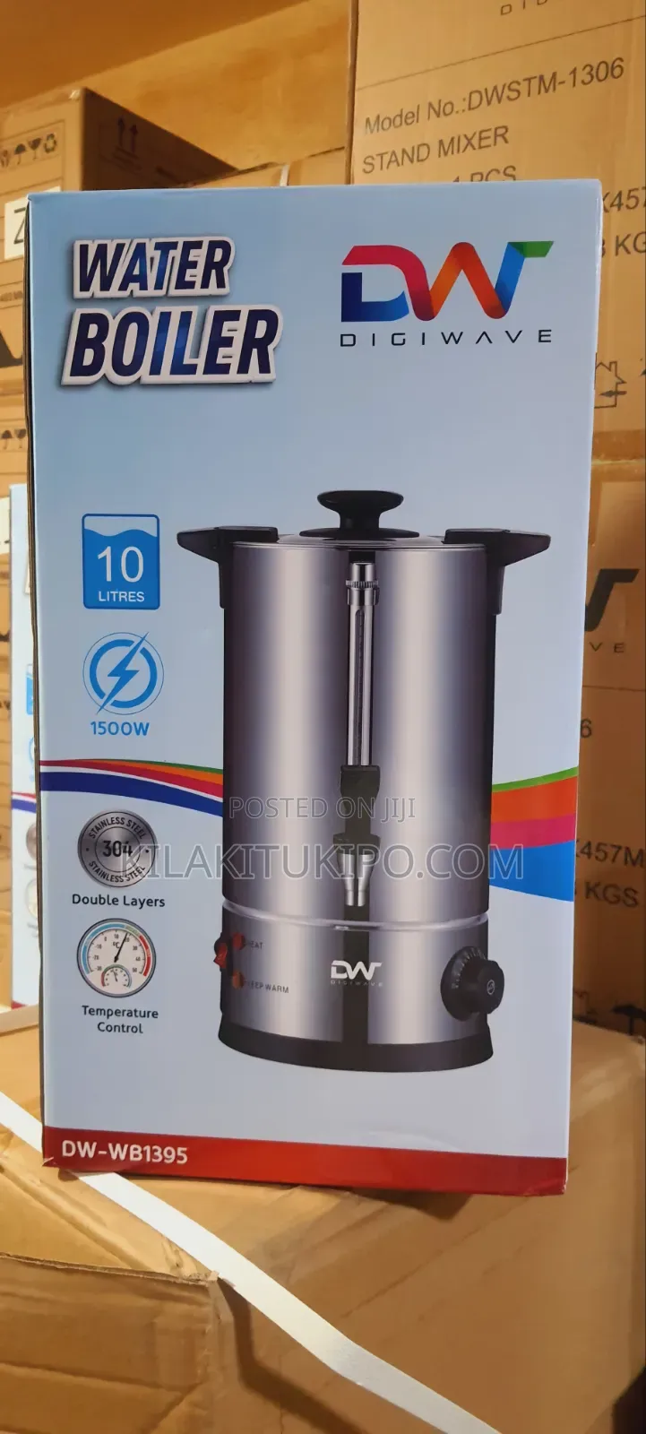 1500w 10l Water Boiler Double Layer Dw-Digi Wave
