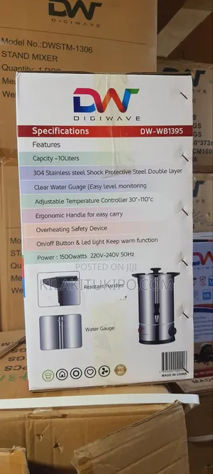 1500w 10l Water Boiler Double Layer Dw-Digi Wave