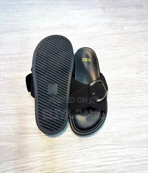 Zara Cross Buckle Slides