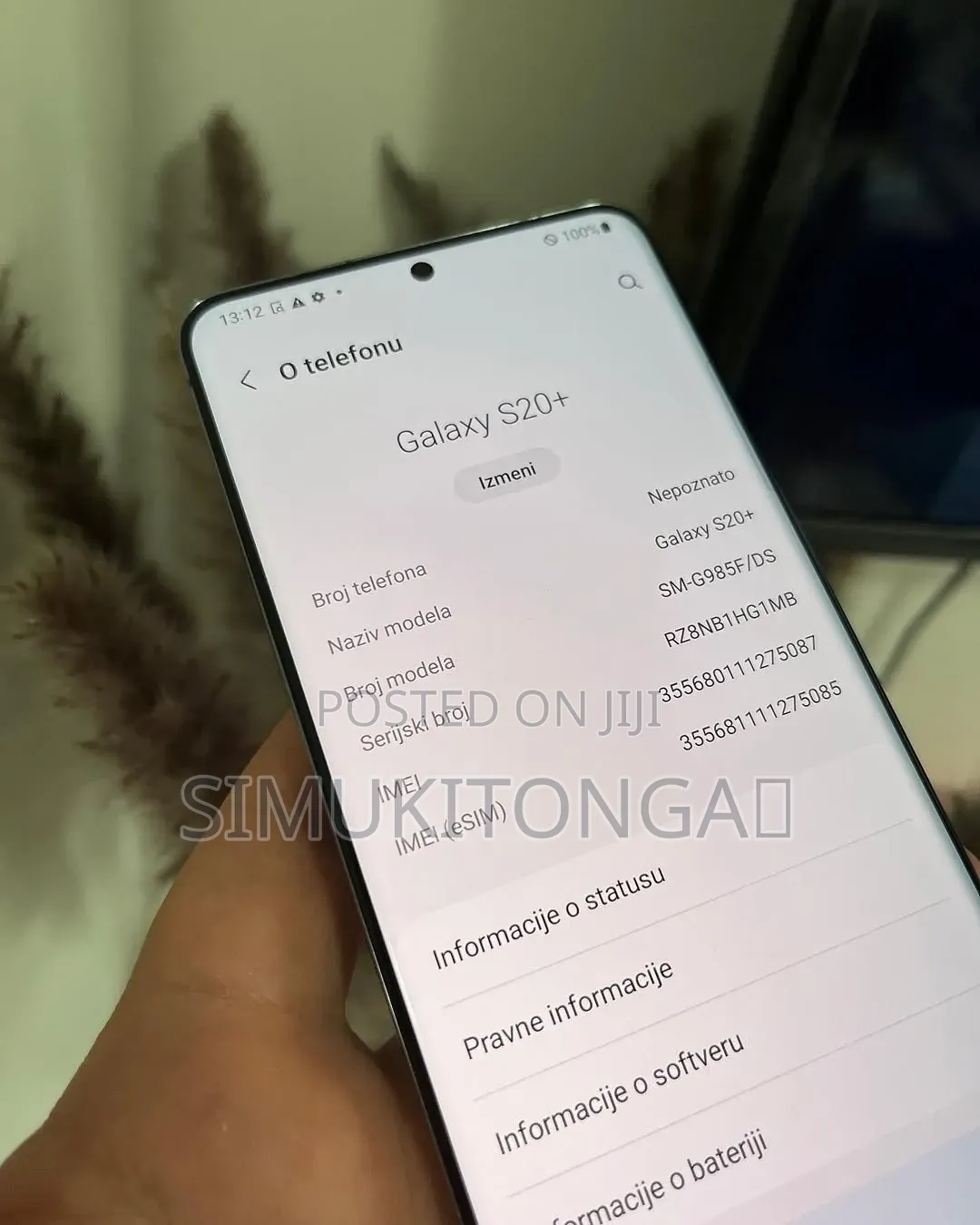 Samsung Galaxy S20+ 128 GB Black