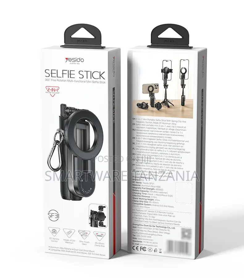 Yesido Mini Selfie Stick With 360-Degree Rotation, Aluminum Alloy