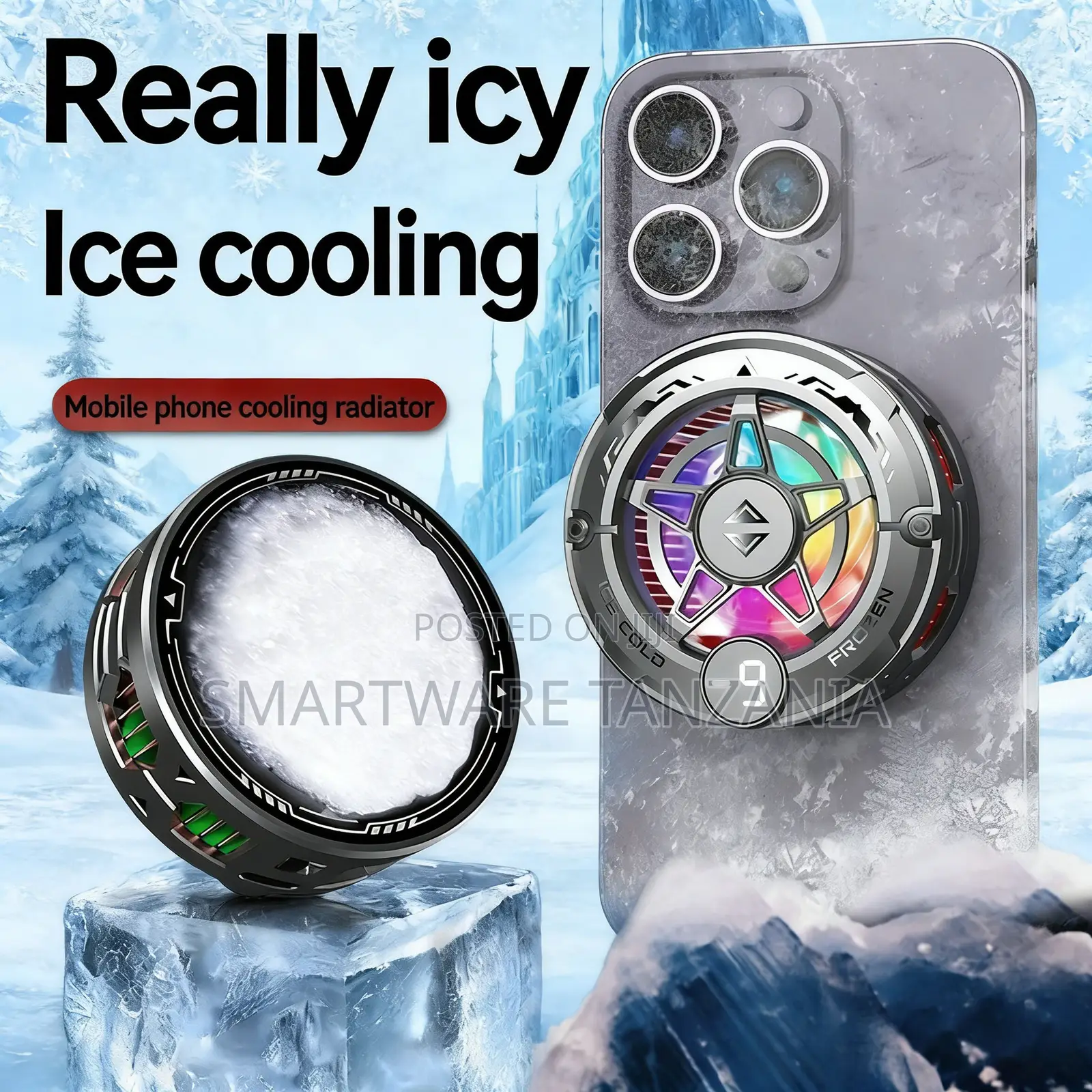 Yesido Phone Cooler With Temperature Display, Built-in Magnet