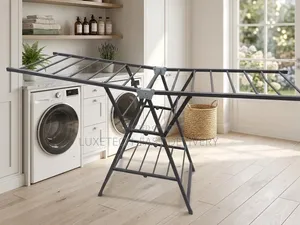 Foldable Gullwing Clothes Drying Rack - Space-Saving Laundry Organizer