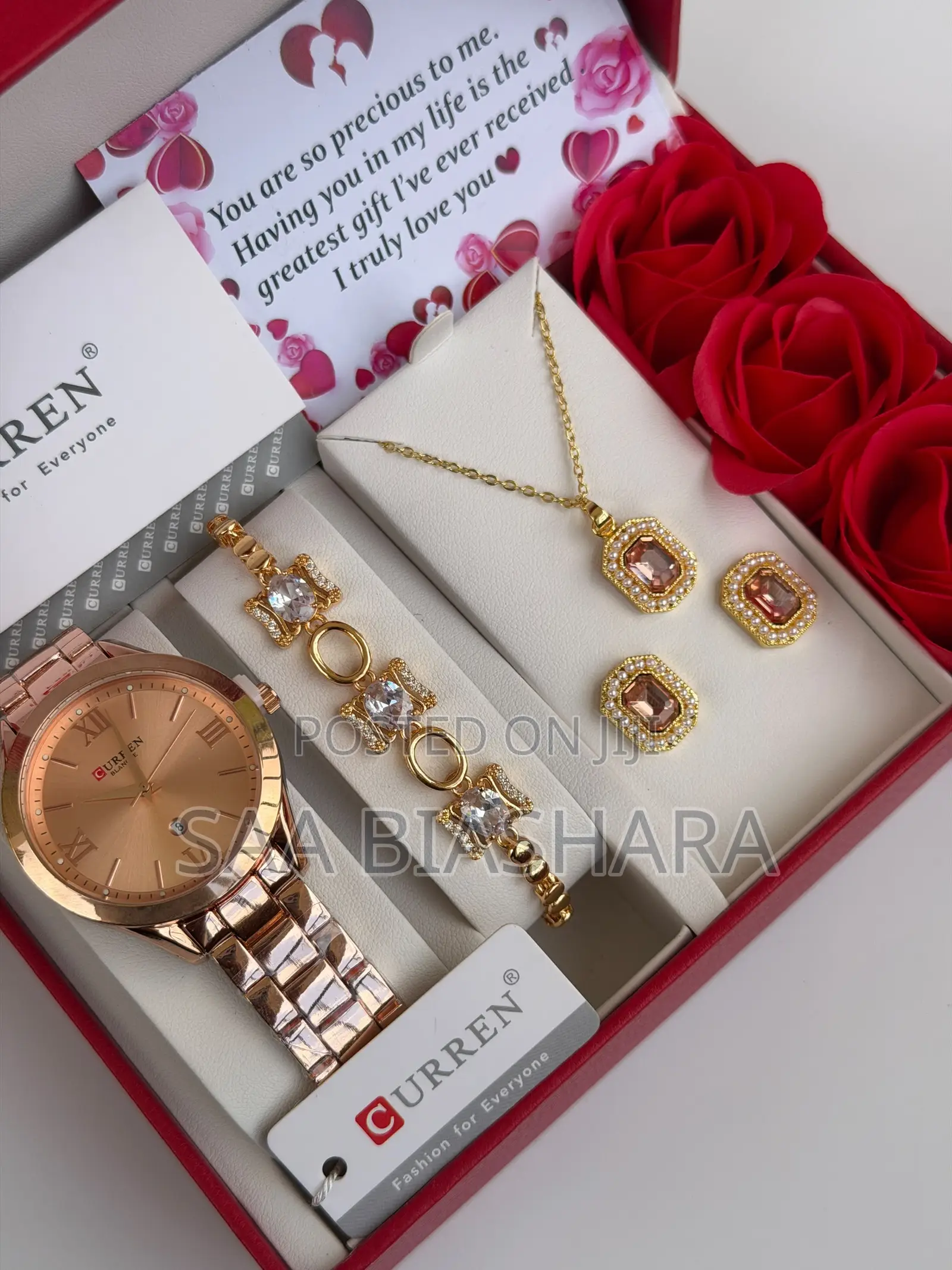 Ladies Set for Girlfriends Day Gift Curren Rosegold