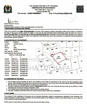 Plot for Sale at Dodoma