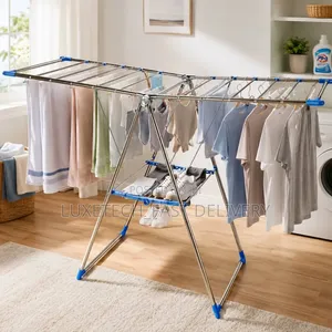 Foldable Gullwing Clothes Drying Rack Indoor/Outdoor Space-Saving