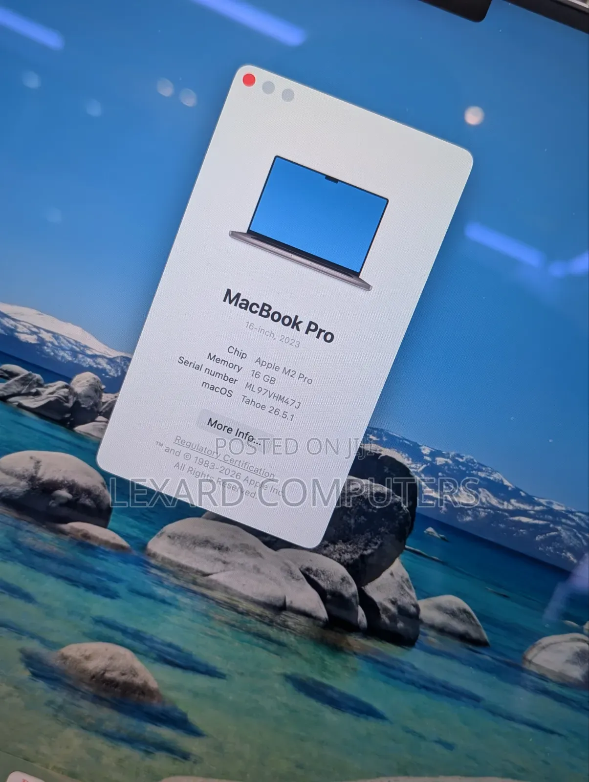 Laptop Apple MacBook Pro 2023 M2 16GB Apple M2 SSD 512GB