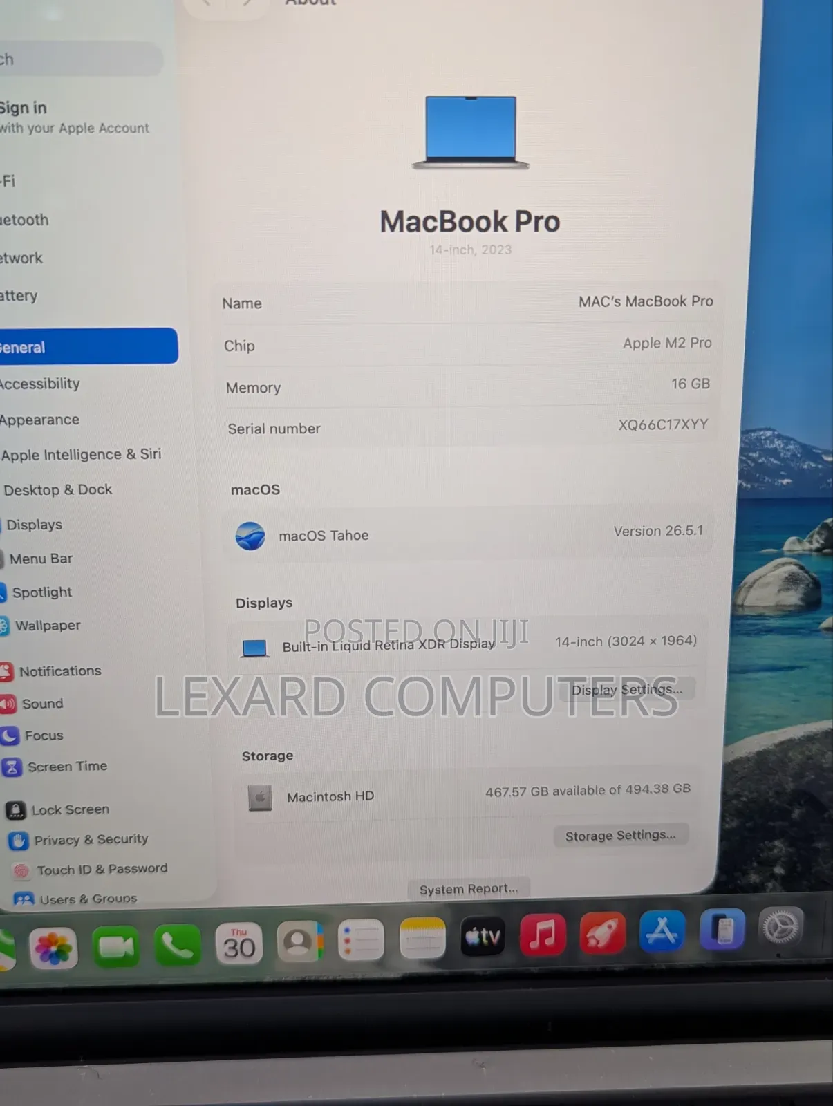 Laptop Apple MacBook Pro 2023 M2 16GB Intel Core M2 SSD 512GB