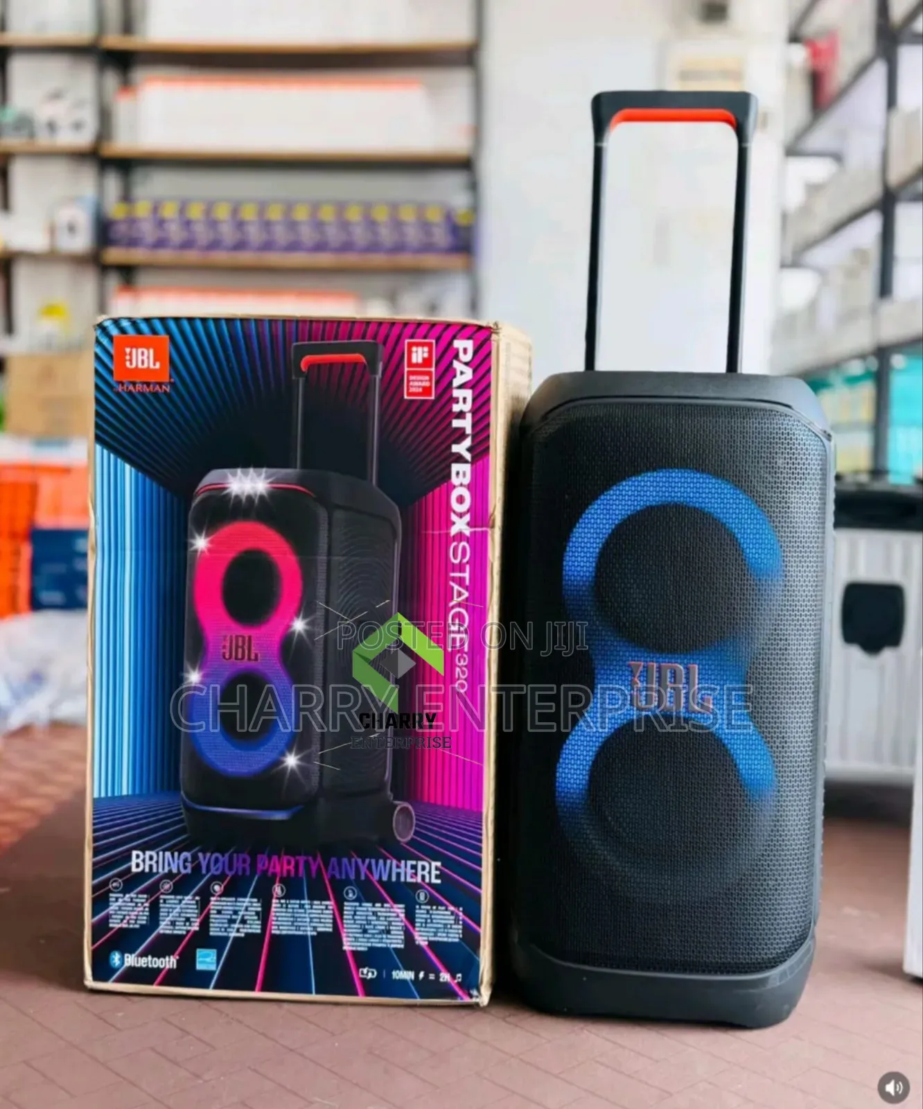 Real Bass Taste JBL Partybox Stage 320 Portable Speaker
240w