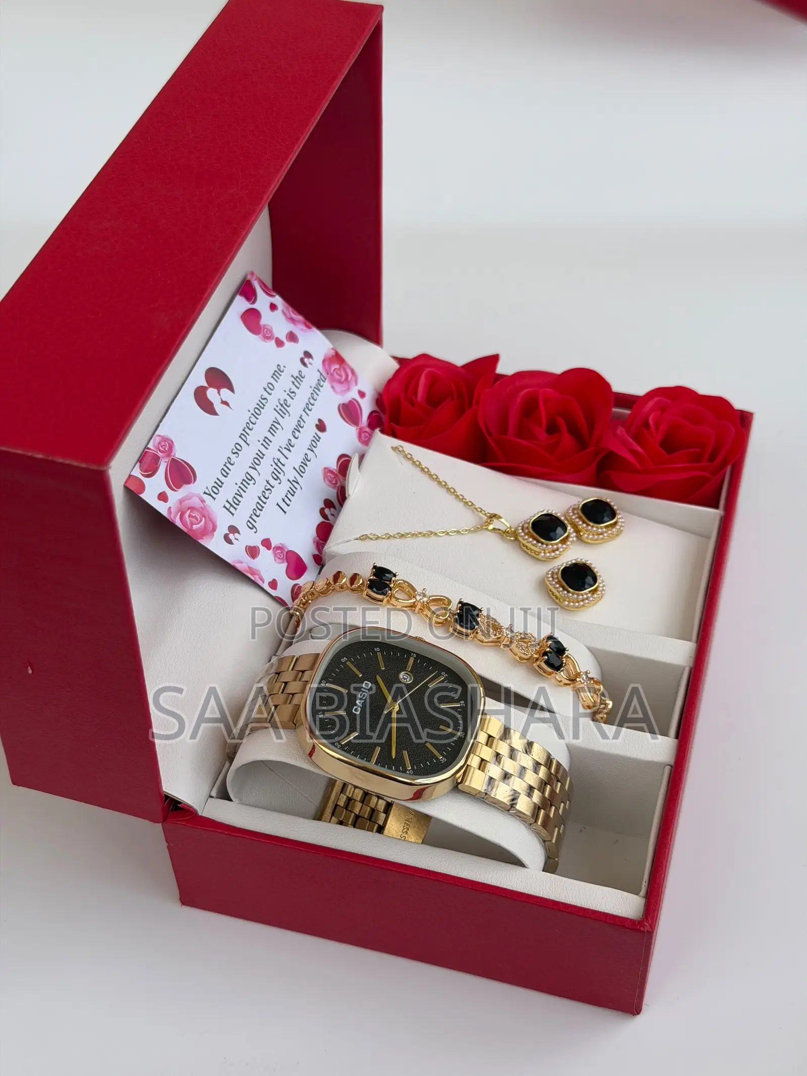 Casio Black Ladies Set for Girlfriends Day Gift