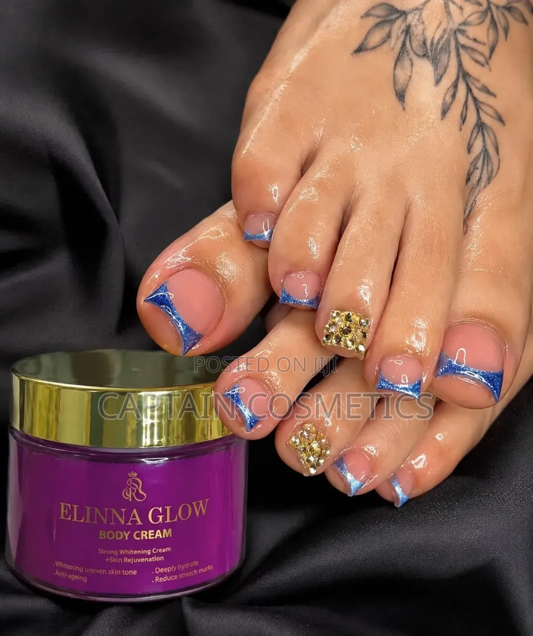 ELINNA GLOW Body Cream – Ngozi Laini, Yenye Mng'ao Na Muonekano