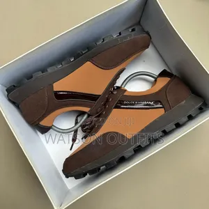 3 Colours Dolce Gabbana Brand Men's Leather Shoes or Sneakers