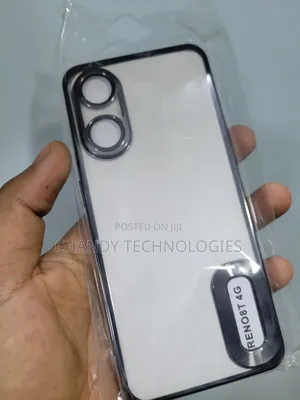 Transparent Electroplated Case for the Oppo Reno8 T 4G.