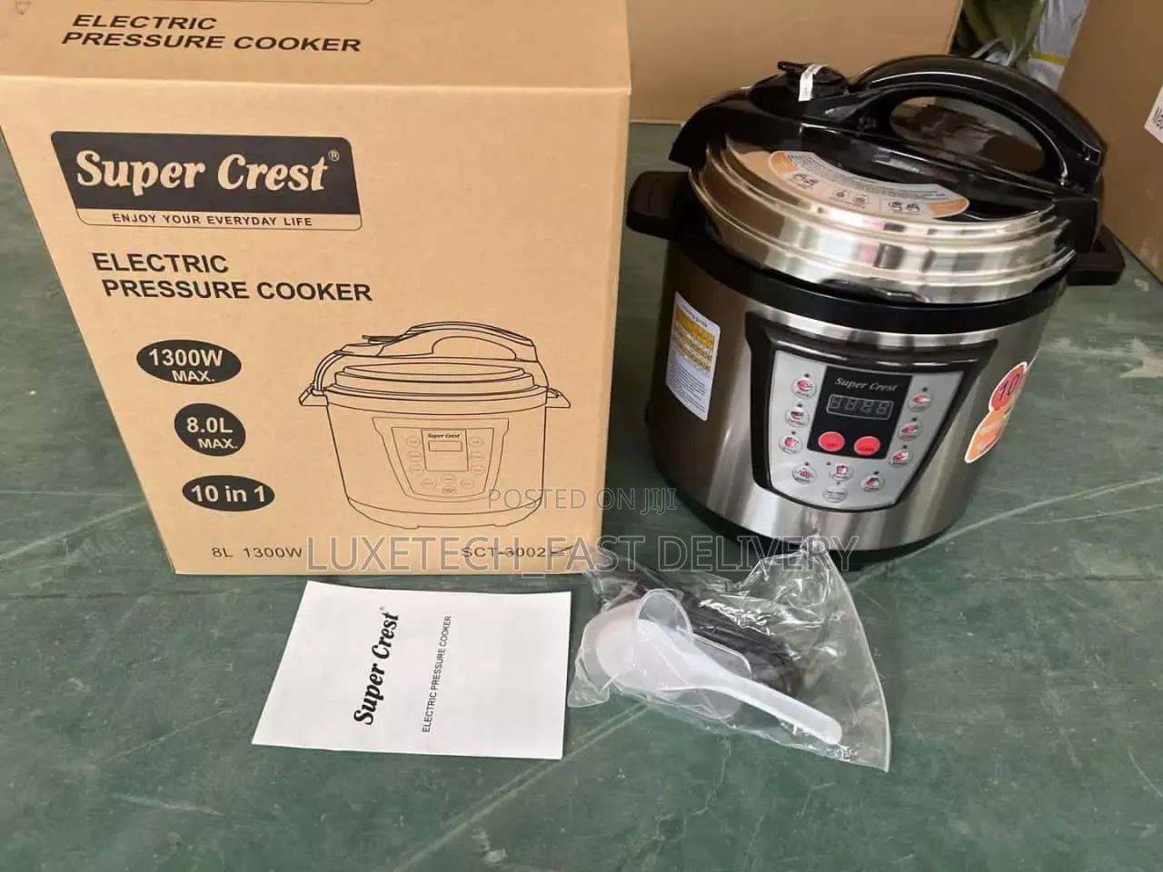 Super Crest 10-in-1 Electric Pressure Cooker 8 Litres (Multi-Cooker)