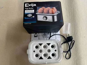 Evija E-1229 Electric Egg Boiler (6-Egg, Auto Shut-Off)