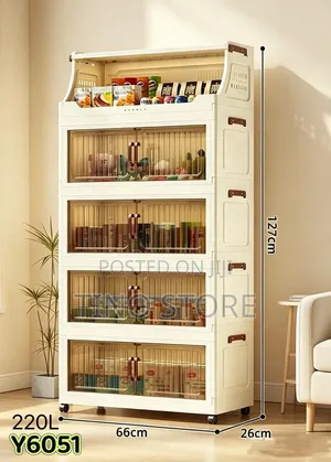 Folding Storage Cabinet (Y6051) With Tyres