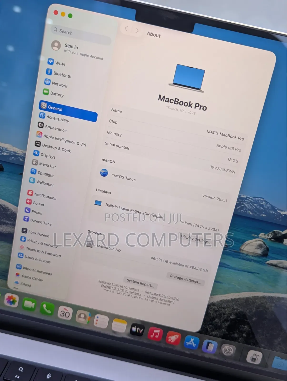 Laptop Apple MacBook Pro 2023 M3 18GB Intel Core M3 SSD 512GB