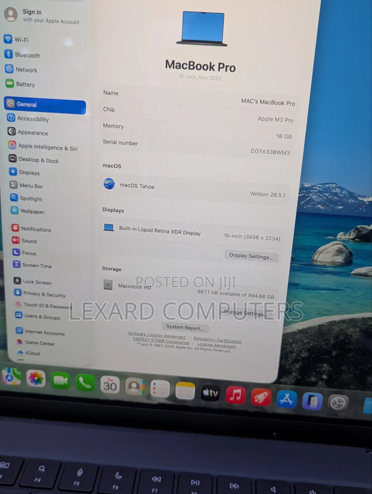 Laptop Apple MacBook Pro 2023 M3 Pro 18GB Apple M3 Pro SSD 1T