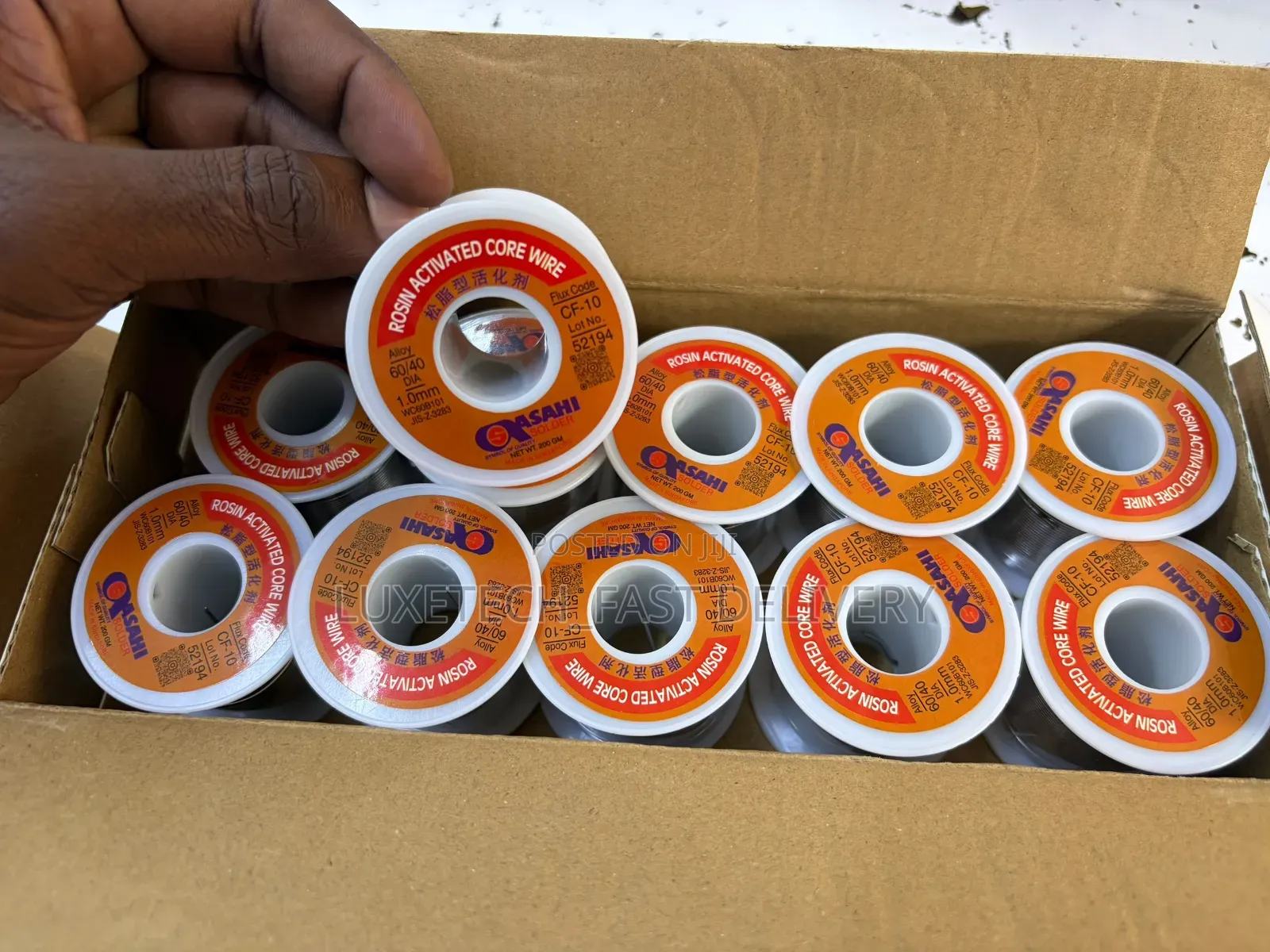 60/40 Rosin Core Solder Wire 200g (CF-10, 1.0mm)