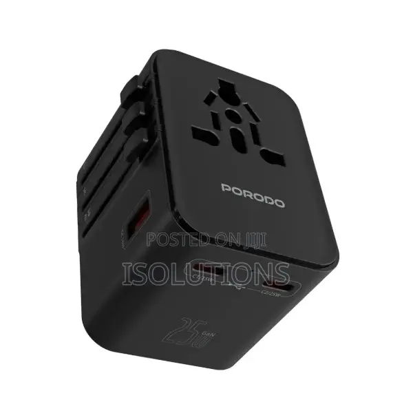PDFWCH065BK Porodo Universal Travel Adapter