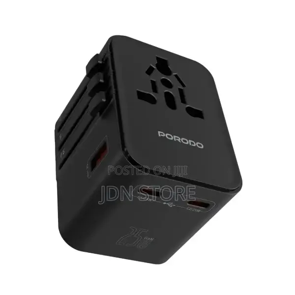PDFWCH065BK Porodo Universal Travel Adapter