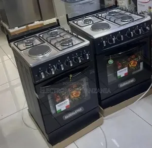Globalstar 60x60 Gas Cooker 3 Gas + 1 Electric Oven Black