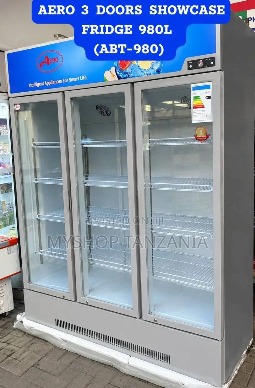 Aero Showcase Fridge 980 Liter Three Glass Door