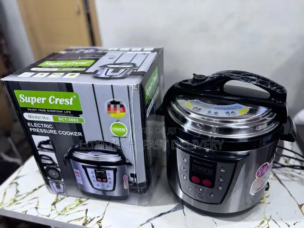 Super Crest 6L Digital Electric Pressure Cooker (Multi-Functional)