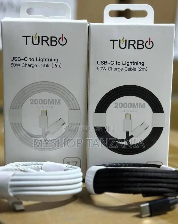 USB C to Lightining 60w Charge Cable 2m Long