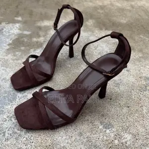 Heel Sandals Square Toe