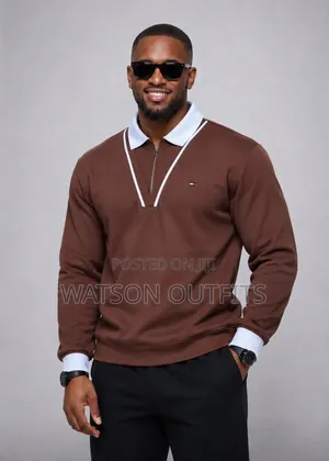 Smartly Branded Nicely Designed Collars Men's Long Sleeves T-Shirts