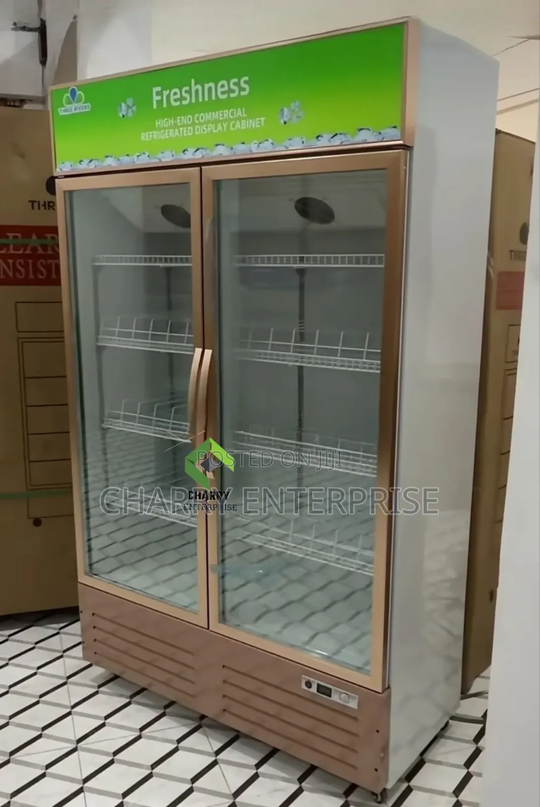 Three Rivers 2doors Showcase Fridge Beverage Cooler 680l Supermarkets