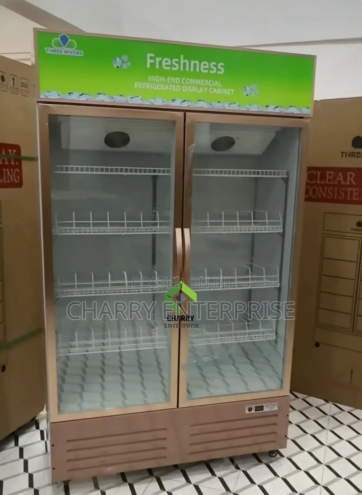 Three Rivers 2doors Showcase Fridge Beverage Cooler 680l Supermarkets