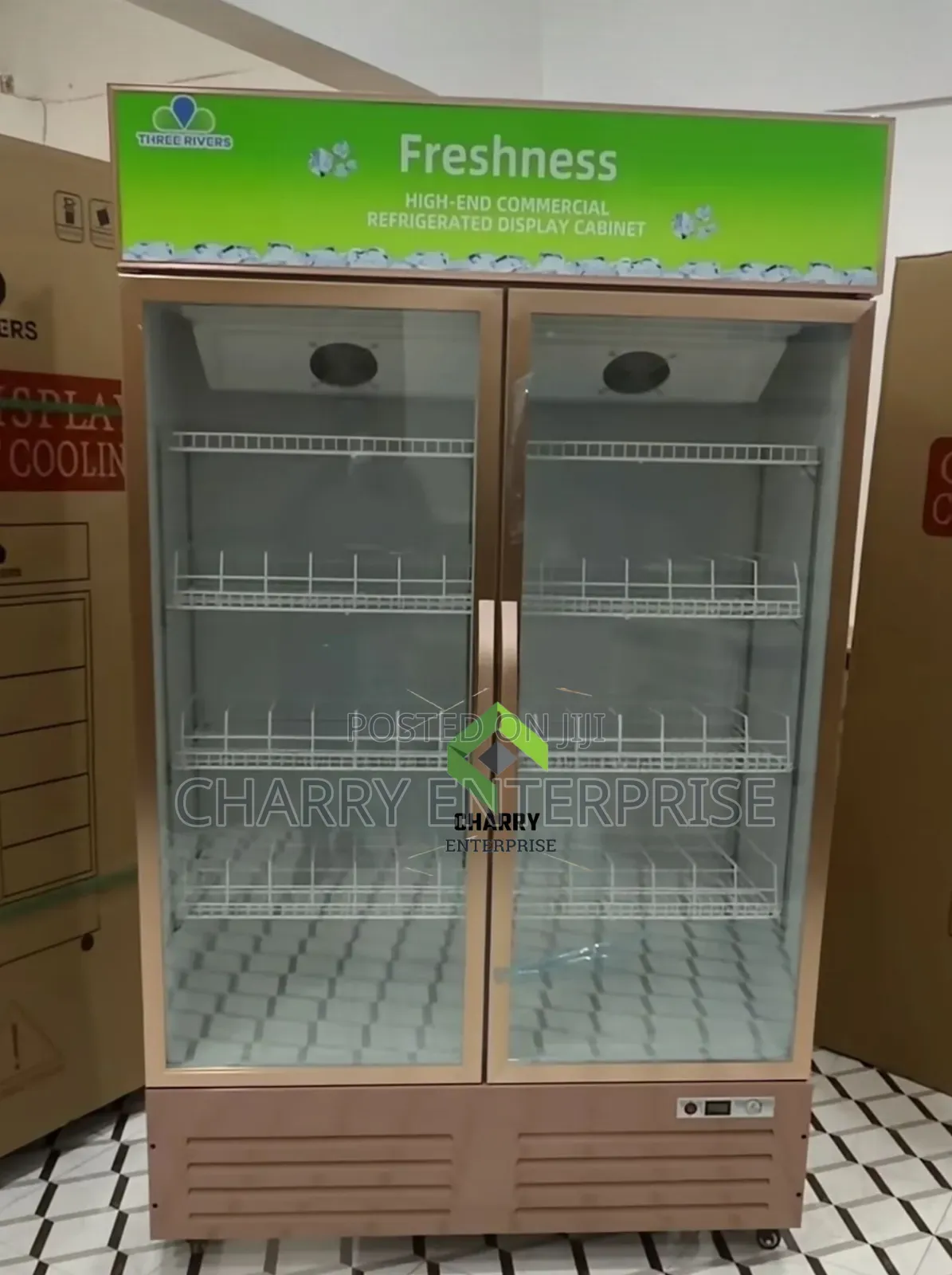 Three Rivers 2doors Showcase Fridge Beverage Cooler 680l Supermarkets