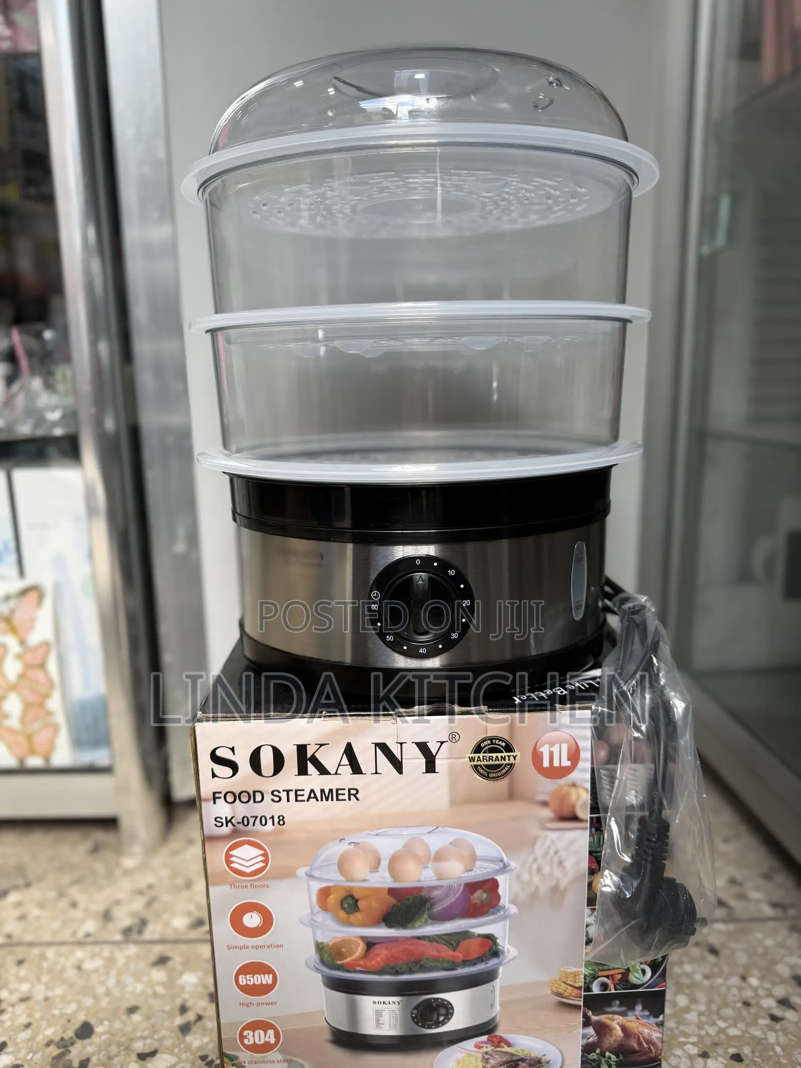 Sokany Food Steamer 11lts, 650w