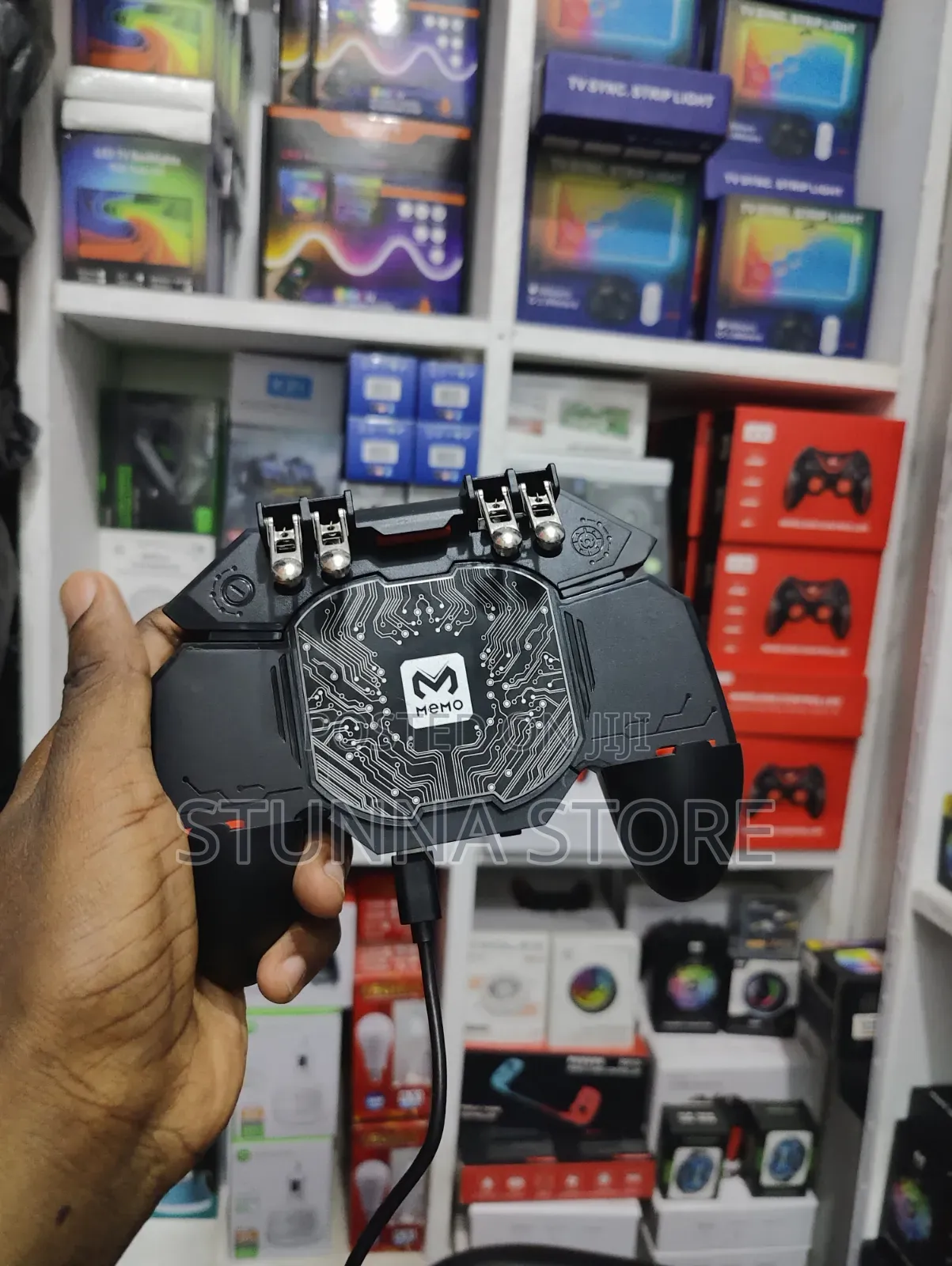 4-Button Gaming Handle With Cooler