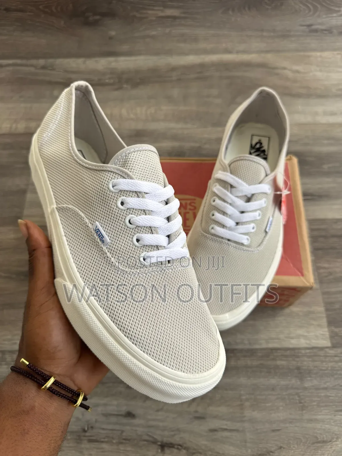Men's Leather Vans or Male Sneakers Nicely Modeled