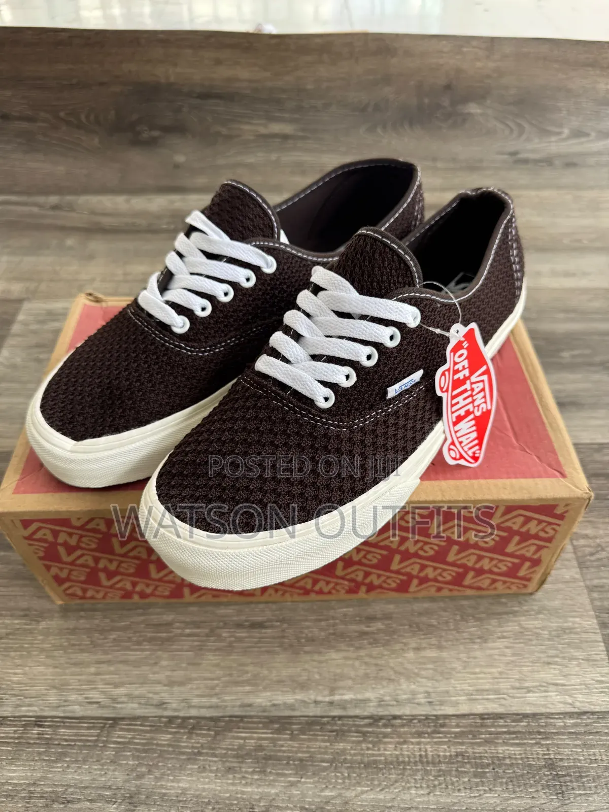Men's Leather Vans or Male Sneakers Nicely Modeled