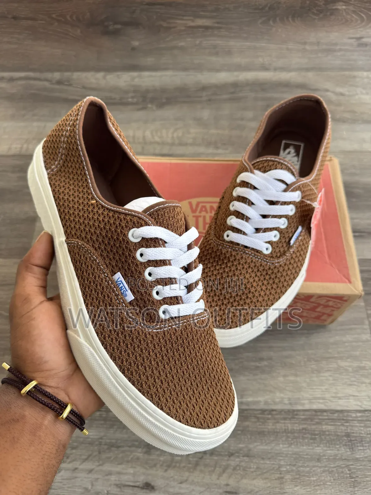 Men's Leather Vans or Male Sneakers Nicely Modeled